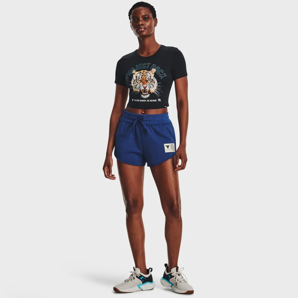 UNDER ARMOUR PROJECT ROCK STAY HUNGRY CROPPED T-SHIRT
