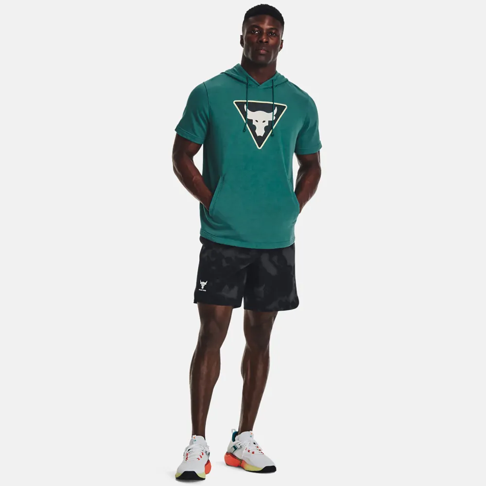 UNDER ARMOUR PROJECT ROCK TERRY SHORT SLEEVE HOODIE