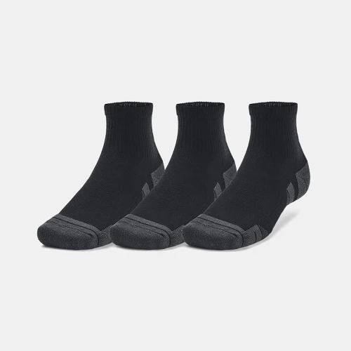 Under Armour Performance Tech 3-Pack Quarter Socks Black (1379510-001)
