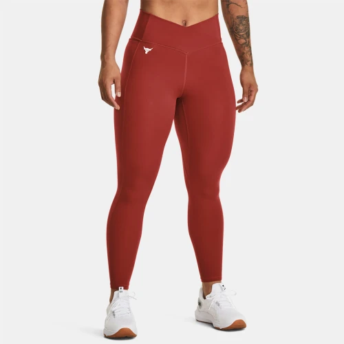 Under Armour Project Rock Crossover Lets Go Ankle Leggings Red (1380255-635)