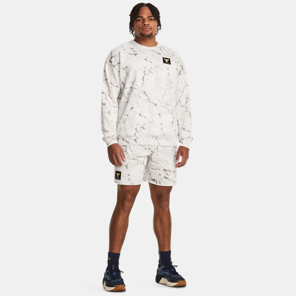 UNDER ARMOUR PROJECT ROCK RIVAL PRINTED SHORTS