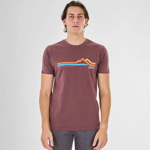 Magnetic North Men's Dare To Discover T-Shirt Bordeaux (23003-TERRACOTTA)