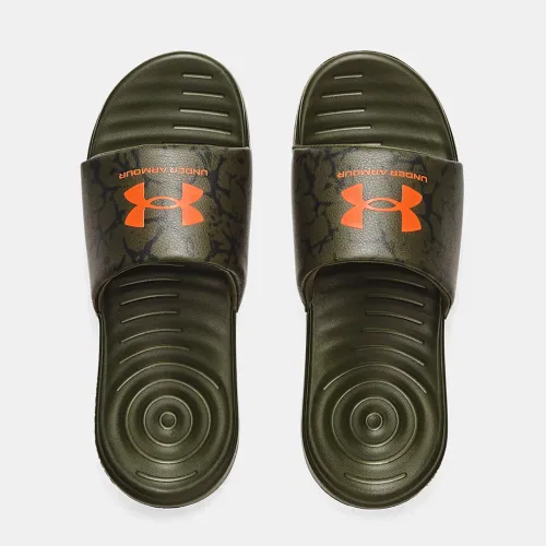 Under Armour Ansa Fixed Graphic Slides Olive (3024434-305)