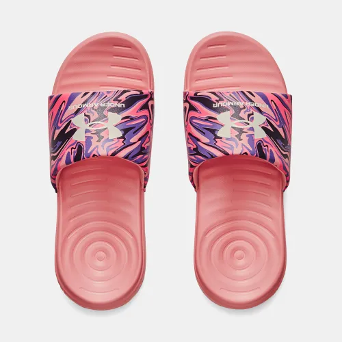 Under Armour Ansa Fixed Graphic Slides Pink (3024436-605)