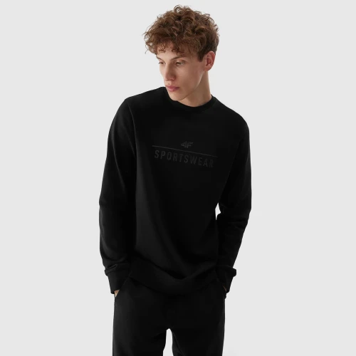 4F Men's Pullover Sweatshirt Black (4FAW23TSWSM692-20S)