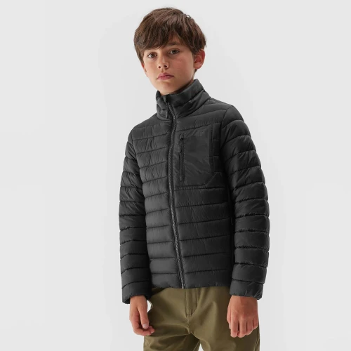 4F Boy's Synthetic-Fill Down Vest Jacket Black (4FJAW23TDJAM220-21S)