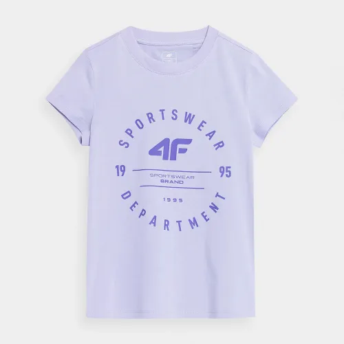 4F Girls' Printed T-shirt Purple (4FJSS23TTSHF280-52S)