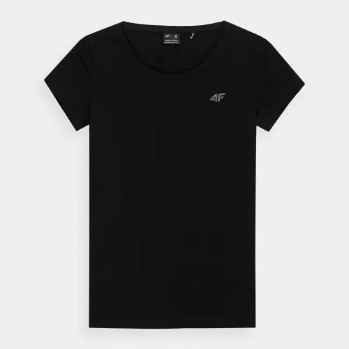 4F Women's Regural Plain T-shirt Black (4FSS23TTSHF580-20S)