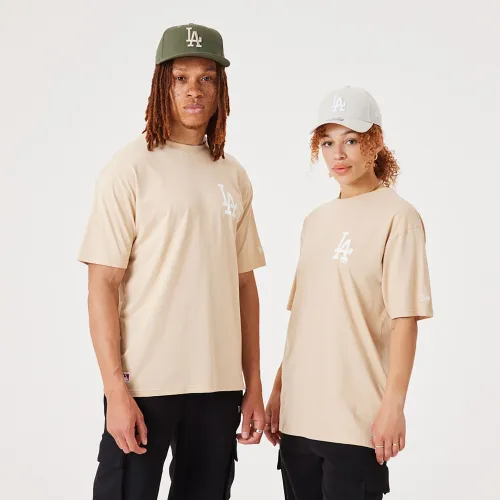 New Era MLB League Essential LA Dodgers Oversized T-Shirt Beige (60332159)