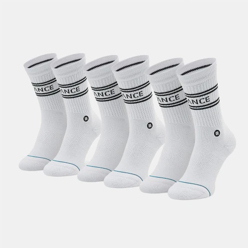 Stance Basic 3-Pack Crew Socks White (A556D20SRO-WHT)