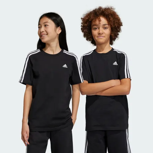adidas Essentials 3-Stripes Cotton T-Shirt Black (HR6330)