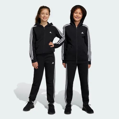 Adidas Essentials 3-Stripes Fleece Joggers Black (HR6333)
