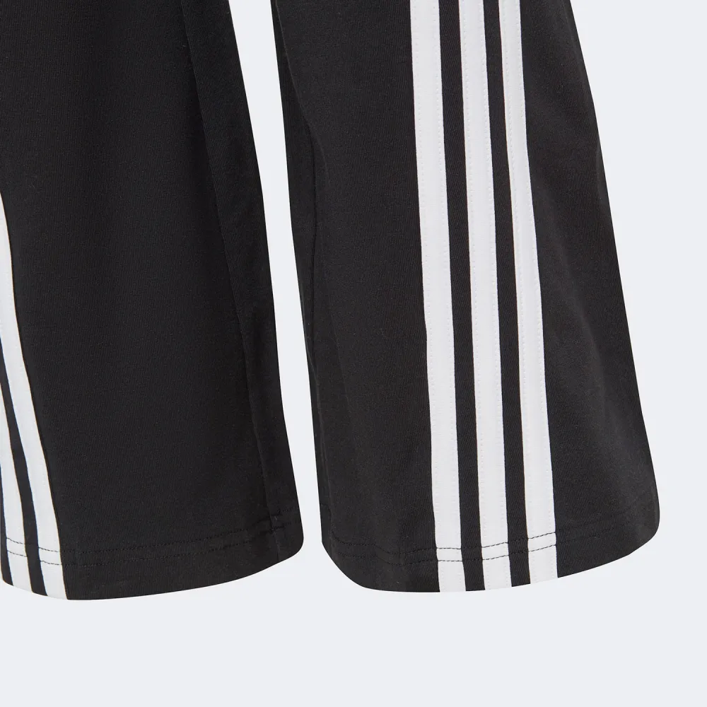 ADIDAS GIRLS FUTURE ICONS 3-STRIPES COTTON FLARED TIGHTS