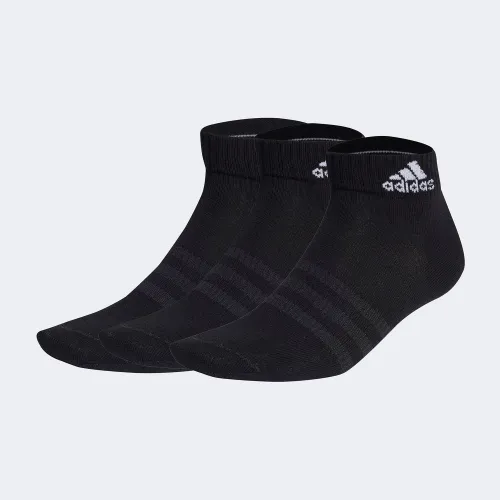 adidas Thin And Light Ankle Socks 3 Pairs Black (IC1282)