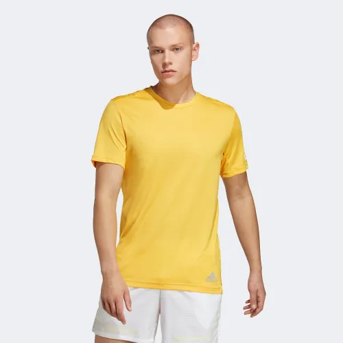adidas Mens Run It T-Shirt Yellow (IC7647)