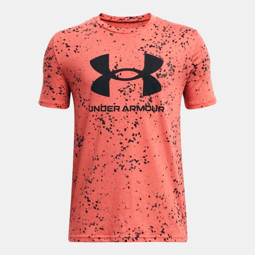 Under Armour Boy's Sportstyle Logo Printed T-Shirt Red (1376733-811)