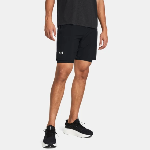 Under Armour Launch 7'' 2-In-1 Shorts Black (1382641-001)