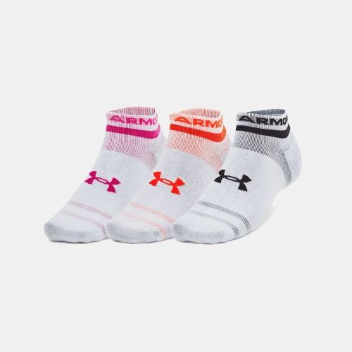 Under Armour Essential 3-Pack Low Socks White (1382958-101)