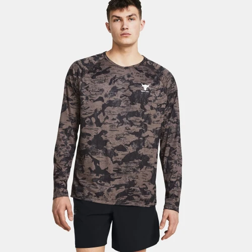 Under Armour Men's Project Rock Iso-Chill Long Sleeve Top Grey (1383218-176)