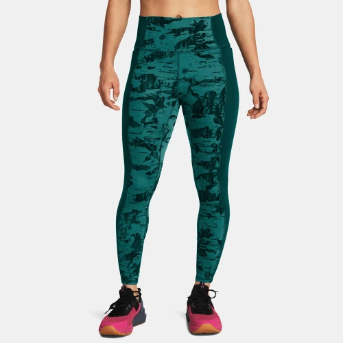 Under Armour Women's Project Rock Let's Go Printed Ankle Leggings Green (1384160-722)