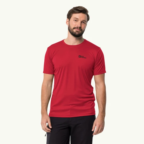 Jack Wolfskin Tech Men’s Functional T-Shirt Red (1807072-2607)