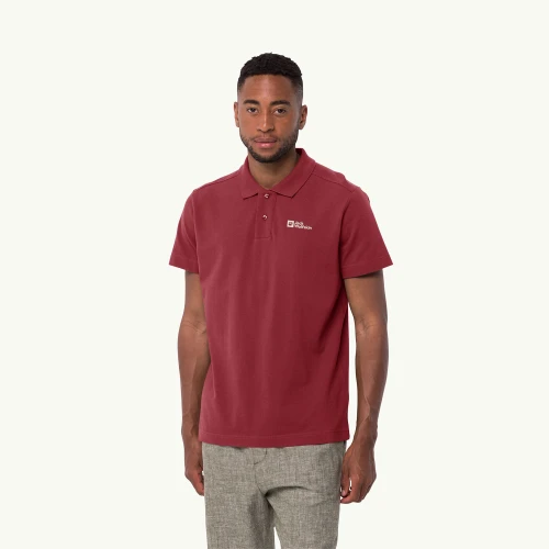 Jack Wolfskin Essential Men’s Polo T-Shirt Burgundy (1809301-2511)