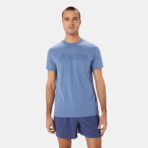 Asics Logo Running T-Shirt Blue (2031E188-400)
