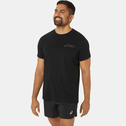 Asics Chest Logo Running T-Shirt Black (2031E659-001)