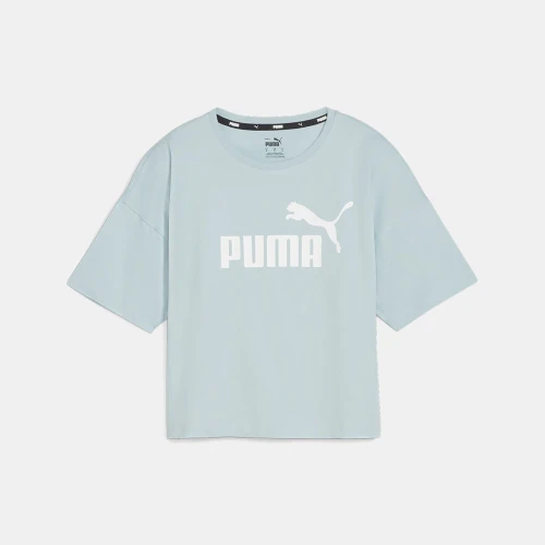 Puma Essentials Logo Cropped T-Shirt Blue (586866-22)
