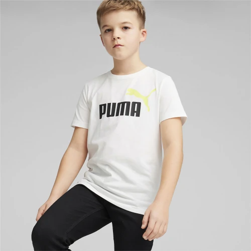 Puma Essentials+ Two-Tone Logo T-Shirt White (586985-32)