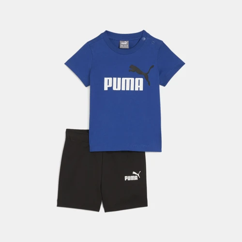 Puma Minicats Tee Αnd Shorts Infants Set Blue (845839-18)