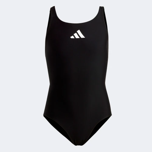 adidas Girls Solid Small Logo Swimsuit Black (HR7477)