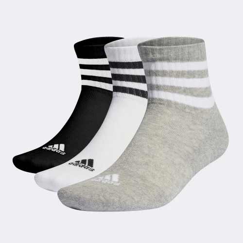 Adidas 3-Stripes Cushioned Sportswear Mid-Cut Socks Multi (IC1318)