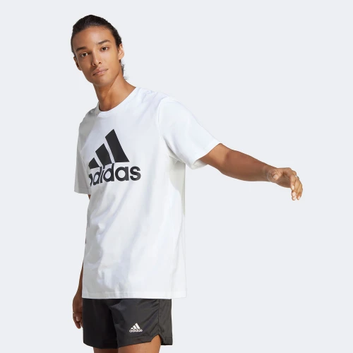 adidas Essentials Single Jersey Big Logo T-Shirts White (IC9349)