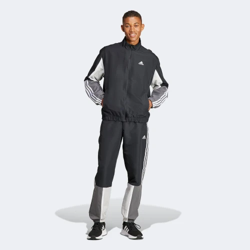 adidas Sportswear Colorblock 3-Stripes Track Suit Black (IP1611)