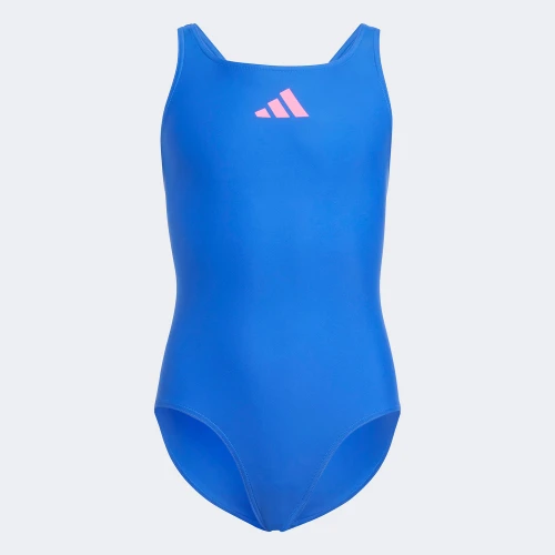 ADIDAS GIRLS SOLID SMALL LOGO SWIMSUIT