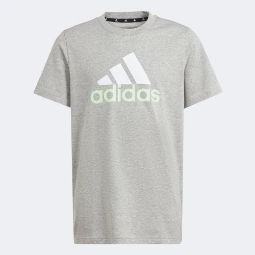 adidas Essentials Two-Color Big Logo Cotton T-Shirt Grey (IQ4072)