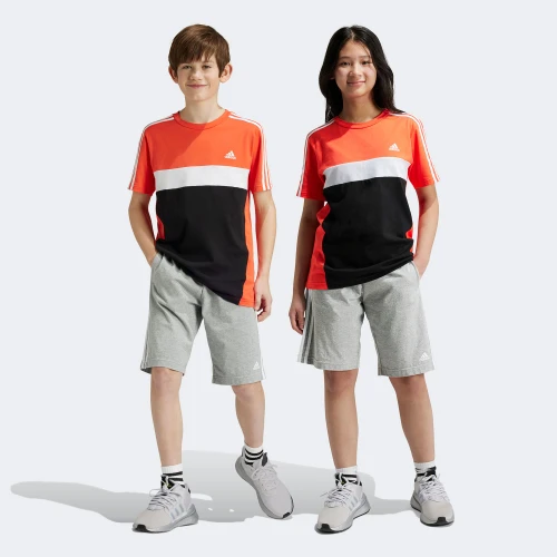 adidas Essentials 3-Stripes Knit Shorts Grey (IS2573)