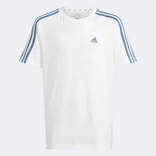 adidas Essentials 3-Stripes Cotton Loose Fit T-Shirt White (IS2628)