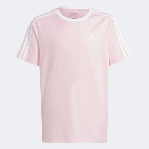 adidas Essentials 3-Stripes Cotton Loose Fit T-Shirt Pink (IS2629)