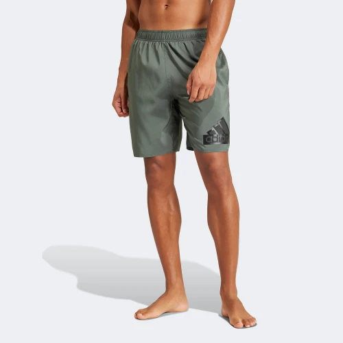 adidas Logo CLX Swim Shorts Olive (IT8596)