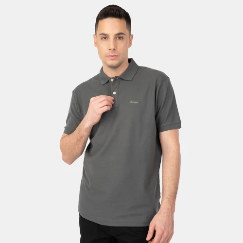 Rebase Polo Pique T-Shirt Grey (RPS-032-ANTHRACITE)