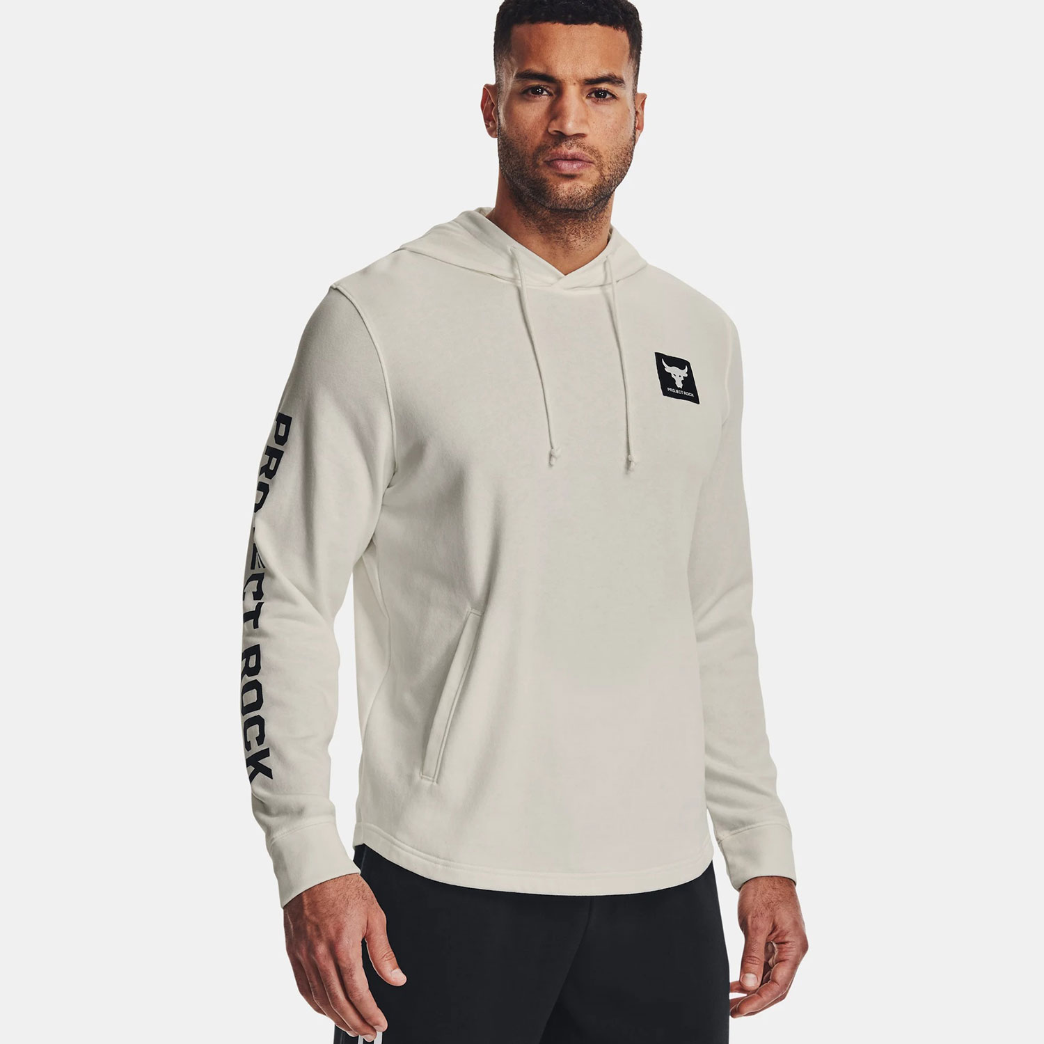 UNDER ARMOUR PROJECT ROCK TERRY HOODIE ΜΠΕΖ